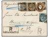 ✉ INDIA INGLESA. 1895. KATLICHERRA to GERMANY. 1 anna. Posta