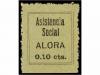 * ESPAÑA GUERRA CIVIL. ALORA. 10 cts. negro s. verde tipo II