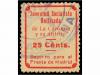 ° ESPAÑA GUERRA CIVIL. LA CAROLINA. 25 cts. rojo Juventud So