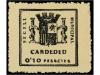 * ESPAÑA GUERRA CIVIL. CARDEDEU. 10 cts. negro. Segell Munic