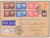 ✉ RUMANIA. Mi. 372/74Y (2). 1930. BUCAREST a INGLATERRA. Cir
