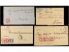 ✉ SERBIA. 1870-75. Group of 11 covers (one front), diverse f