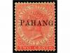 * PAHANG. Sg. 1. 1889. 2 cents rose. Fine. Stanley Gibbons 1