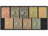 * AUSTRALIA. 1913-15. NINE stamps. Diverse W. 