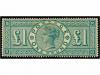 * GRAN BRETAÑA. Sg. 212. 1887. 1 £ green. Well centered, sta