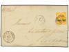 ✉ SANTA LUCIA. Sg. 27. 1883. SAINT LUCIA to FRANCE. 4d. yell