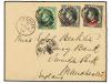 ✉ SANTA LUCIA. Sg. F7, F13, F21. 1893. SAINT LUCIA to ENGLAN