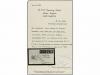 ✉ SAN VICENTE. Sg. 6 (4). 1871. SAINT VINCENT to FRANCE. 4d.