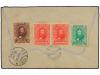 ✉ HONDURAS. 1904. PUERTO CORTÉS a SUIZA. 1 cto., 2 cts. (2) 