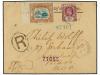 ✉ SANTA LUCIA. Sg. 63, 72. 1906. CASTRIES to U.S.A. 2d. and 