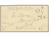 ✉ COSTA DE ORO. 1895. ASHANTI EXPEDITION. Stampless envelope