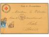 ✉ FRANCIA. Yv. 28, 29. 1870. LYON a BALE (Suiza). Tarjeta co