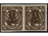 (*) BOLIVIA. Sc. 4. 10 ctvos. castaño oscuro, pareja, posici