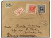 ✉ POLONIA. 1924 (14-X). WARSAWA to DANZIG. 15 gr. and 40 gr.