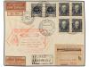 ✉ POLONIA. 1933 (7-X). GDANSK (Danzig) to LIMA (Peru). 40 gr