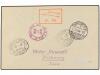 ✉ POLONIA. 1936 (1-V). WARSAWA to NEW YORK. 10 gr., 25 gr., 