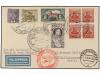 ✉ POLONIA. 1934 (28-VIII). WARSAWA to RECIFE (Brazil). 5 gr.