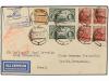 ✉ POLONIA. 1933 (27-VI). WARSAWA to RECIFE (Brazil). 25 gr.,