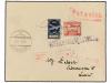 ✉ POLONIA. 1927 (10-III). WARSAWA to LWOW. 30 gr. and 50 gr.