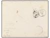 ✉ SINGAPUR. 1872 (Nov. 1). SINGAPUR to FRANCE. Cover franked