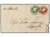 ✉ GRAN BRETAÑA. Sg. 54, 57. 1853. MANCHESTER to MANILA (Phil