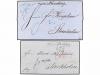 ✉ LETONIA. 1858-61. TWO entire letters from RIGA to SWEDEN, 
