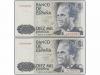 JUAN CARLOS I. Lote 2 billetes 10.000 Pesetas. 24 Septiembre