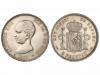 ALFONSO XIII. 5 Pesetas. 1891 (*18-91). P.G.-M. (Leves rayit