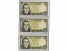 ESTADO ESPAÑOL. Lote 6 billetes 5 Pesetas. 16 Agosto 1951. B