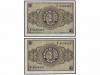 ESTADO ESPAÑOL. Lote 2 billetes 1 Peseta. 12 Octubre 1937. S