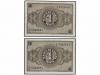 ESTADO ESPAÑOL. Lote 2 billetes 1 Peseta. 30 Abril 1938. Ser