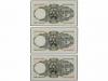 ESTADO ESPAÑOL. Lote 3 billetes 5 Pesetas. 16 Agosto 1951. B