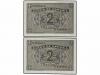 ESTADO ESPAÑOL. Lote 2 billetes 2 Pesetas. 30 Abril 1938. Ca