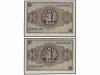 ESTADO ESPAÑOL. Lote 2 billetes 1 Peseta. 30 Abril 1938. Ser