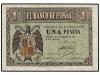 ESTADO ESPAÑOL. Lote 2 billetes 1 Peseta. 28 Febrero 1938. S