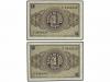 ESTADO ESPAÑOL. Lote 2 billetes 1 Peseta. 28 Febrero 1938. S