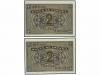 ESTADO ESPAÑOL. Lote 2 billetes 2 Pesetas. 30 Abril 1938. Se