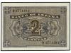 ESTADO ESPAÑOL. Lote 2 billetes 2 Pesetas. 30 Abril 1938. Se