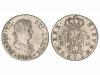 FERNANDO VII. 2 Reales. 1823. MADRID. A.J. 5,93 grs. Restos 