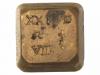 BALANZAS Y PONDERALES. Ponderal 8 Reales. Marcas: XXI, D, PC