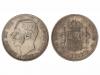 ALFONSO XII. 1 Peseta. 1885 (*18-86). M.S.-M. (Rotura de cuñ