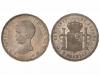 ALFONSO XIII. 5 Pesetas. 1890 (*18-90). P.G./D.E.-M. Rectifi