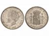 ALFONSO XIII. 5 Pesetas. 1893 (*18-93). P.G.-V. (Ligeras ray