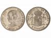 ALFONSO XIII. 5 Pesetas. 1890 (*18-90). P.G.-M. (Rayitas). M