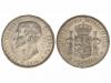 ALFONSO XII. 5 Pesetas. 1876 (*18-76). D.E.-M. Restos de bri