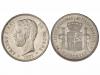 AMADEO I. 5 Pesetas. 1871 (*18-75). D.E.-M. Brillo original.