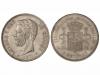 AMADEO I. 5 Pesetas. 1871 (*18-74). D.E.-M. Pátina mate. (Ra