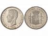 AMADEO I. 5 Pesetas. 1871 (*18-71). S.D.-M. Brillo original.