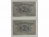 ESTADO ESPAÑOL. Lote 2 billetes 2 Pesetas. 30 Abril 1938. Ca