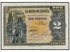 ESTADO ESPAÑOL. 2 Pesetas. 12 Octubre 1937. Catedral de Burg